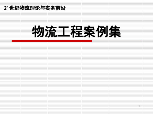 物流工程案例集(PPT 97页)