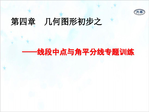 课件_人教版七上线段中点与角平分线专题训练PPT课件_优秀版