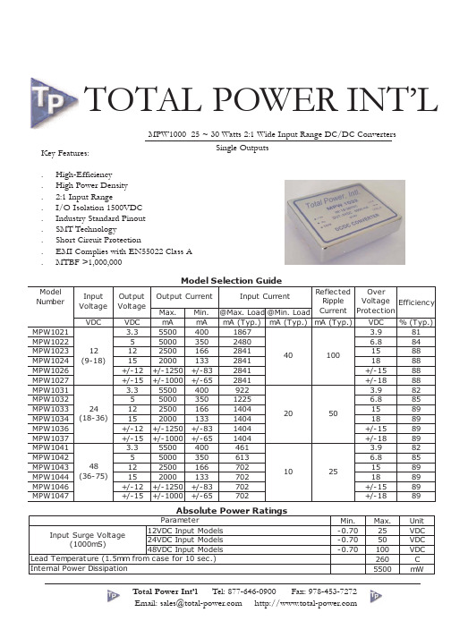 MPW1036中文资料