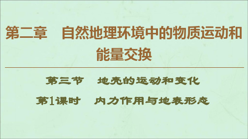 高中地理2.3地壳的运动和变化第1课时内力作用与地表形态课件中图版必修1