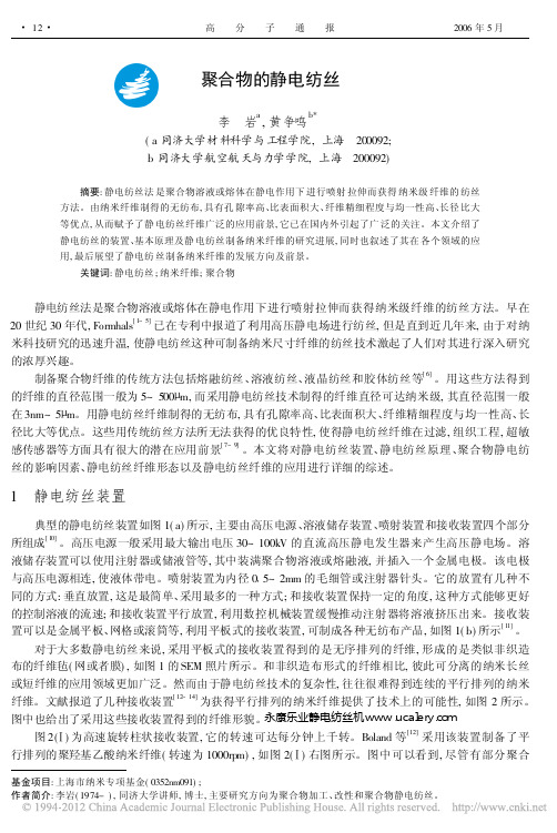聚合物的静电纺丝_李岩