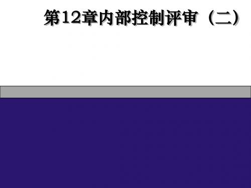 公司内部控制及内部控制审计管理知识分析(ppt85张)