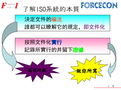 ISO文件控制和管理培训课件