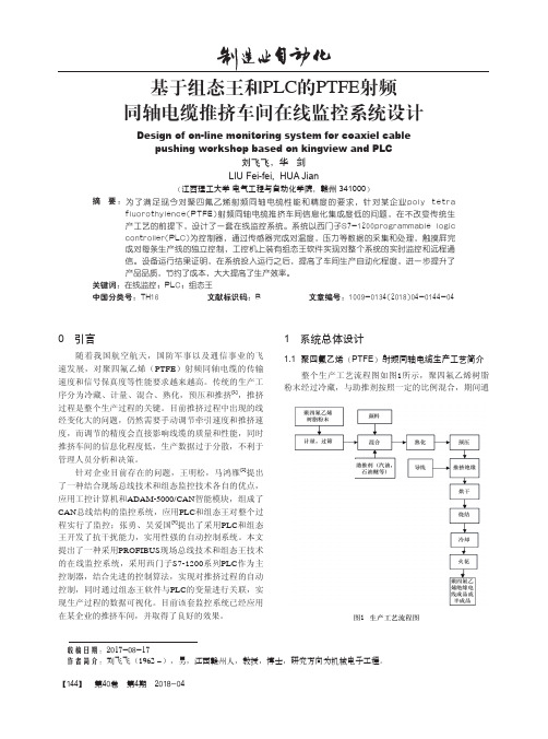 基于组态王和PLC的PTFE射频同轴电缆推挤车间在线监控系统设计