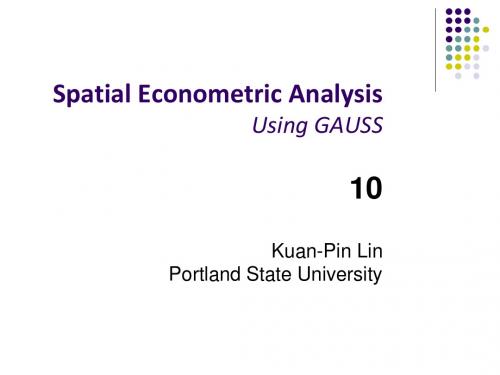 Spatial Panel Data Analysis II