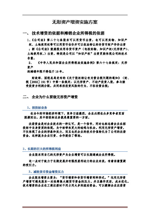 无形资产增资方案(1)