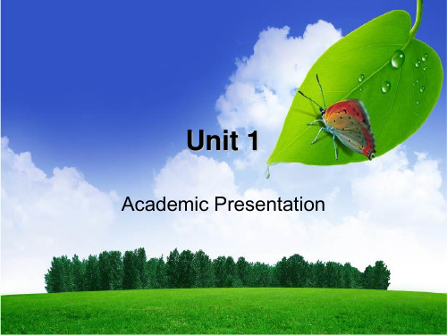 Academic Presentation-Unit1听力答案