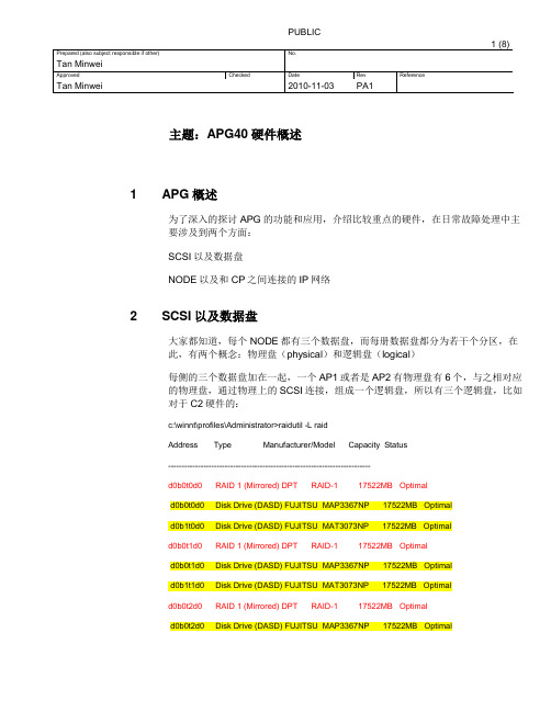 APG40软件硬件概述