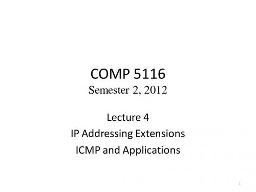 COMP5116_Internet Protocol_Lecture notes_2012 Semester 2_week4