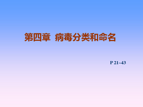 病毒的分类与命名1ppt课件