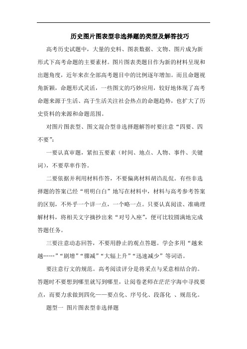 历史图片图表型非选择题的类型及解答技巧