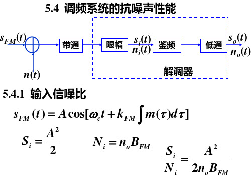 5.4调频系统的抗噪声性能