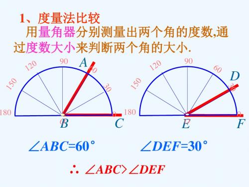 角的大小比较两种方法