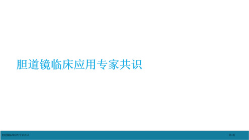 胆道镜临床应用专家共识