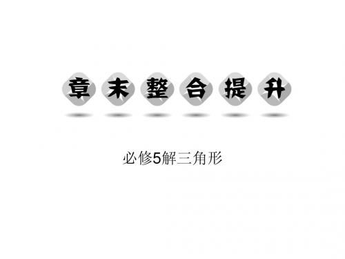 必修5解三角(章末整合提升课件)