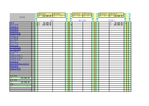 小企业记账用Excel