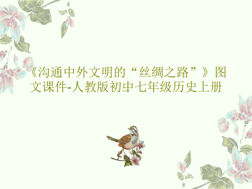 《沟通中外文明的“丝绸之路”》图文课件-人教版初中七年级历史上册PPT30页