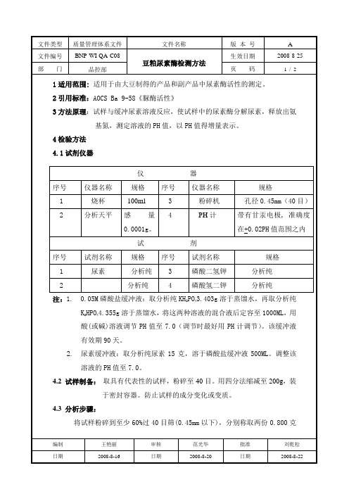 C08大豆粕尿素酶检测方法md