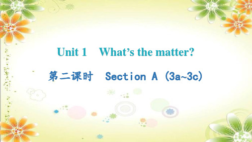 Unit 1 Section A (3a~3c)     人教版八年级英语下册