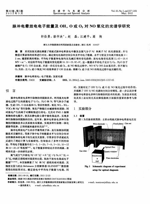 脉冲电晕放电电子能量及OH