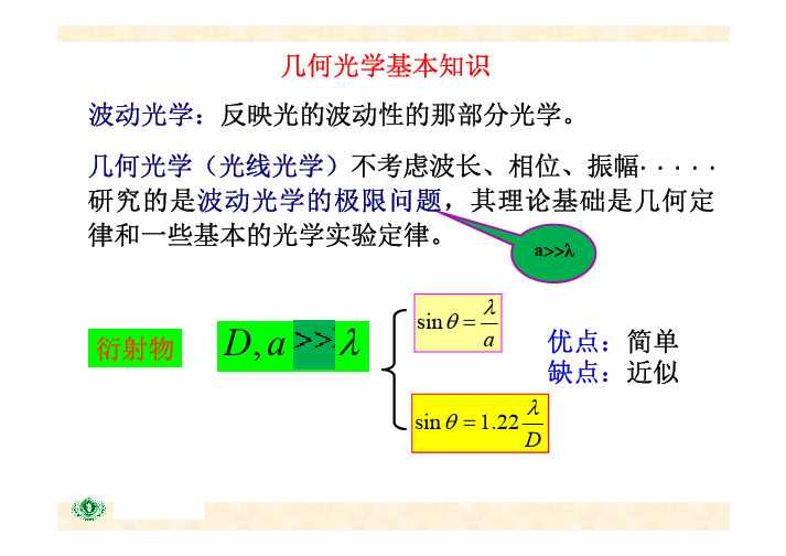 几何光学基本知识