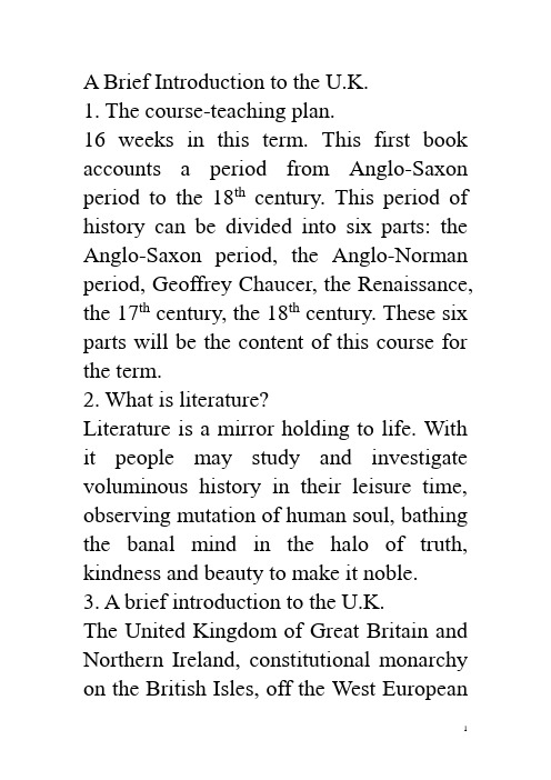 1 A Brief Introduction to UK
