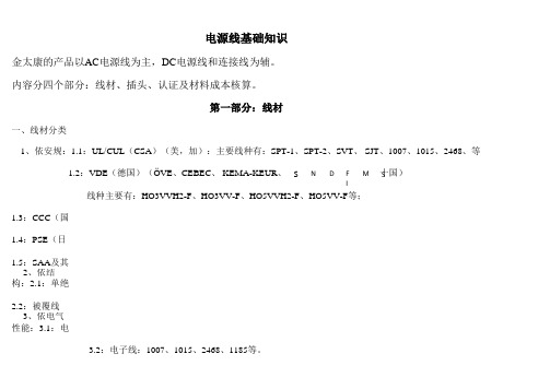 VDE电源线基础知识