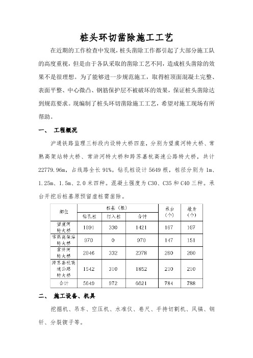 凿除桩头环切施工工艺