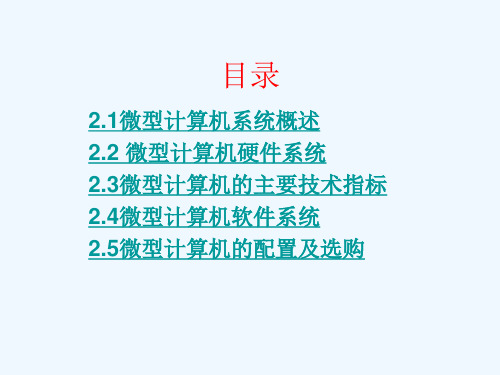 大学计算机基础_微型计算机系统