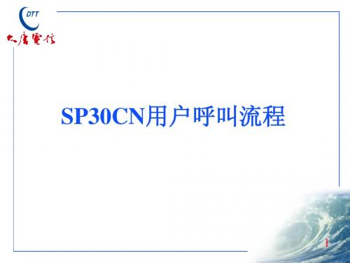 SP30CN用户呼叫流程(13)