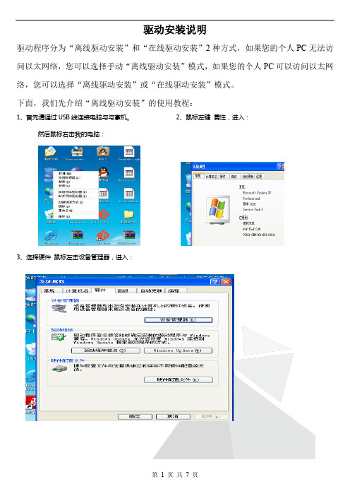 设备驱动安装说明