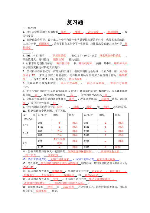 材料成型基础复习题 (1)