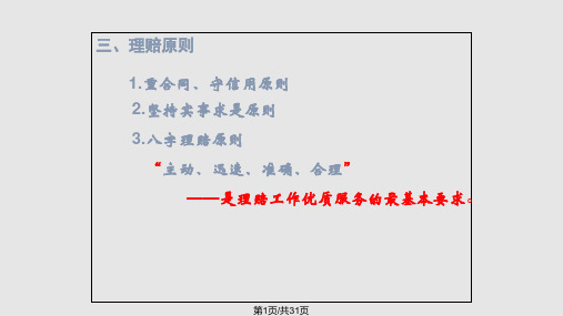 汽车保险理赔实务PPT课件