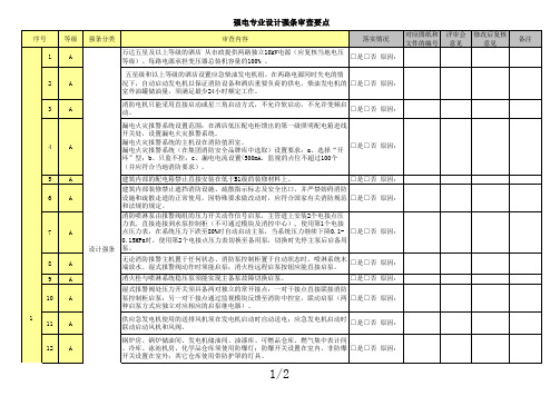 酒店公司:各阶段审核要点(强电)-设计院