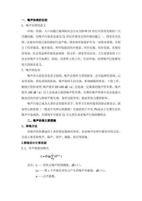 压缩机噪声治理有关资料