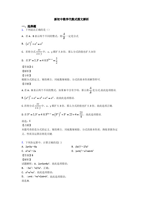 新初中数学代数式图文解析