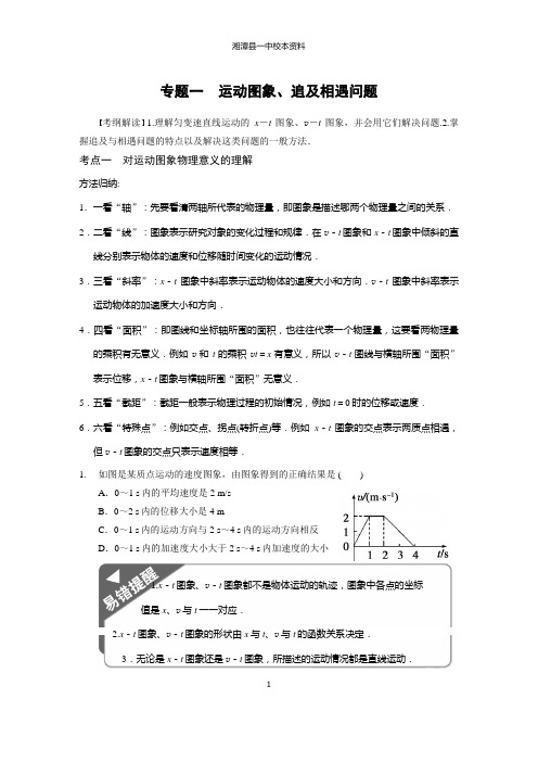 第二章  运动学图像 追及问题专题