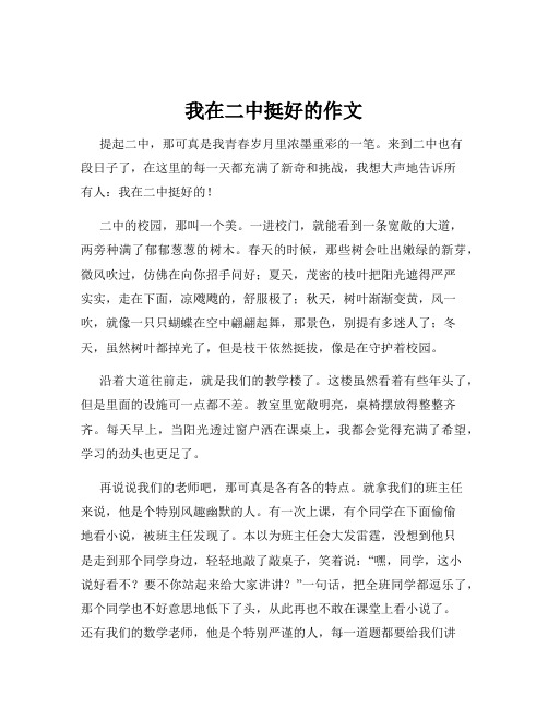 我在二中挺好的作文