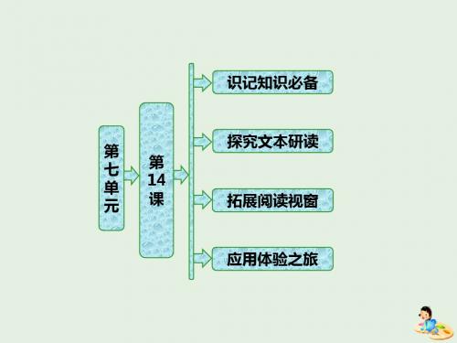 2019版高中语文第七单元第14课《平凡的世界》做客课件新人教版选修《中国小说欣赏》