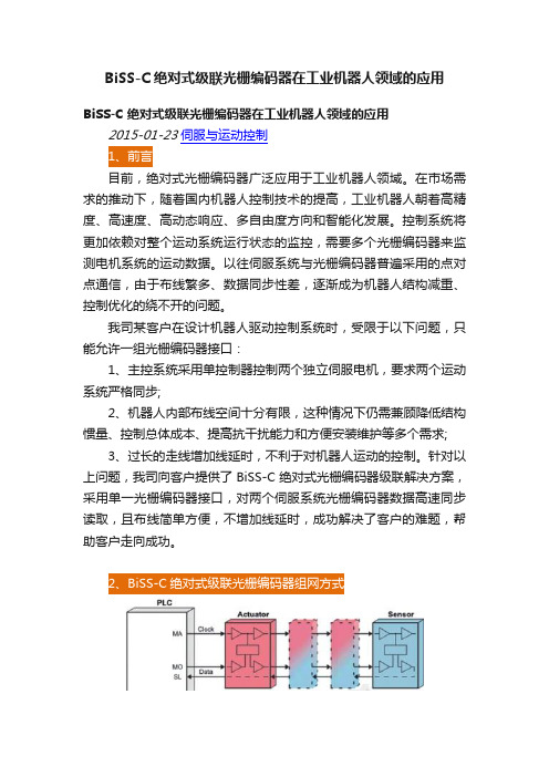 BiSS-C绝对式级联光栅编码器在工业机器人领域的应用