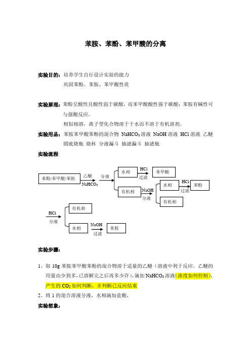 实验室分离甲苯