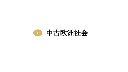 九上第五课中古欧洲社会