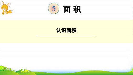 人教版三年级数学下册课件 5.1 面积和面积单位——认识面积 (共17张PPT)