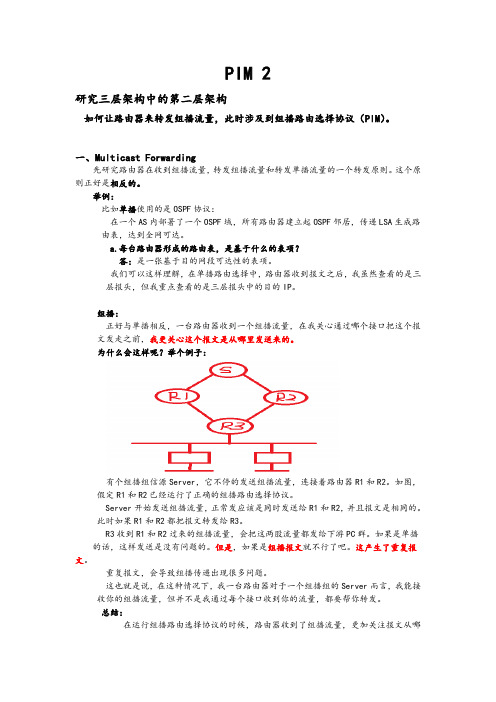 18 CCNP讲解笔记-PIM 2分析