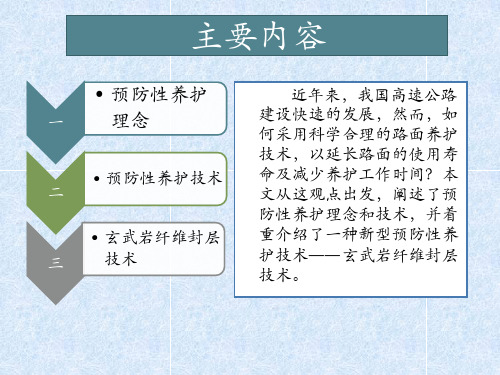 玄武岩纤维封层技术