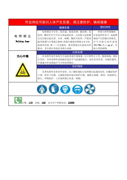 职业健康告知卡 -1