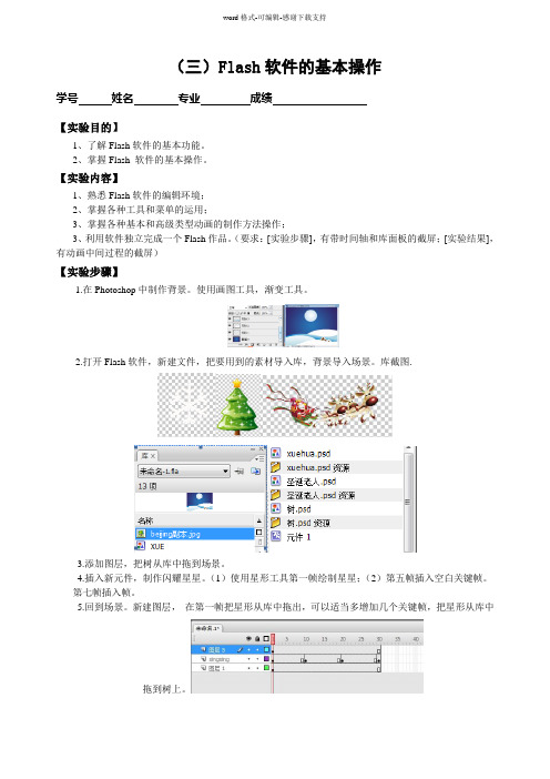 (flash实验报告)