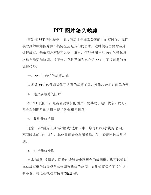 PPT图片怎么裁剪