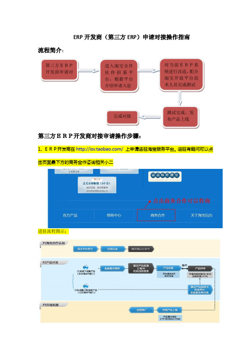 ERP开发商第三方ERP申请对接操作指南