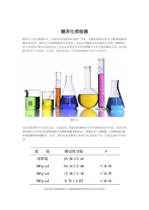 糖异生类检测